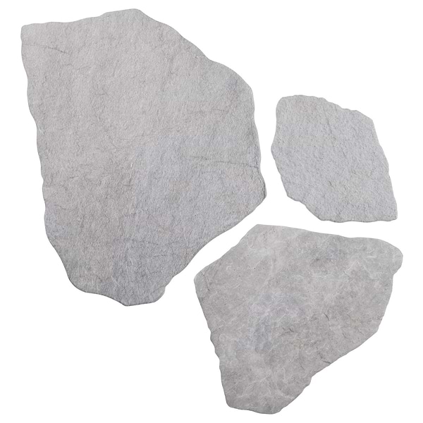 Pathstone Gris Gray Textured Matte Porcelain Flagstone Tile