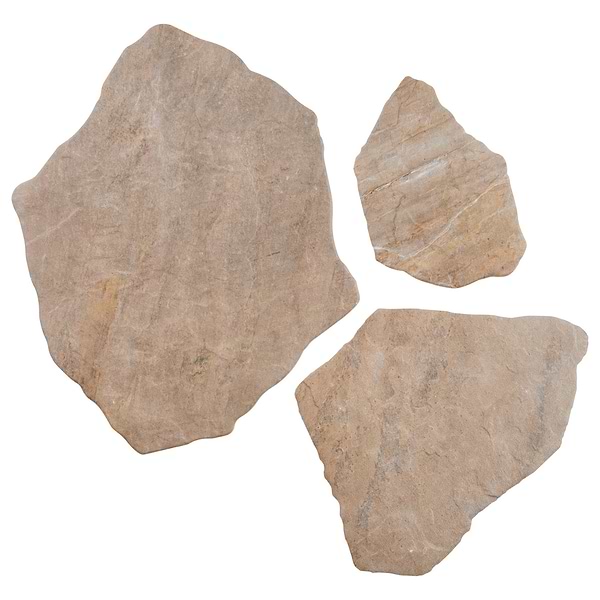 Pathstone Taupe Textured Matte Porcelain Flagstone Tile
