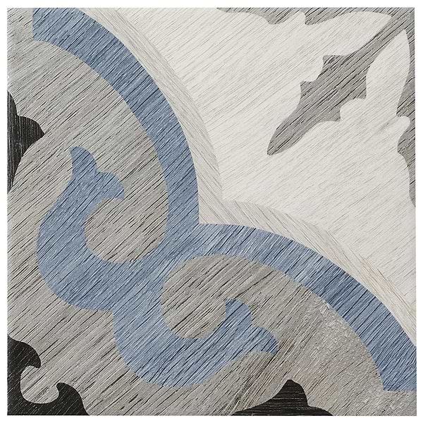 Delancey Briar Blue 8x8 Matte Porcelain Tile