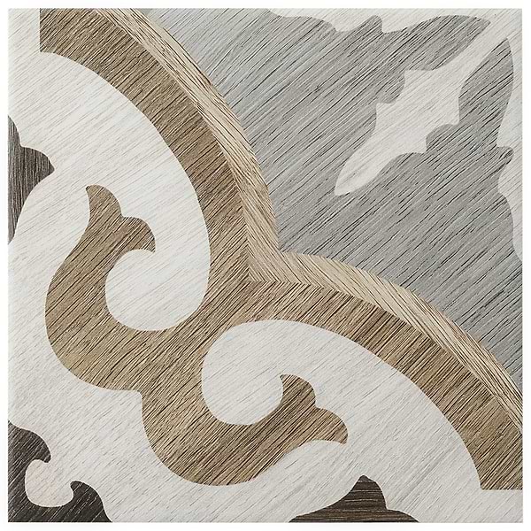 Delancey Briar Oak Multicolor 8x8 Matte Porcelain Tile
