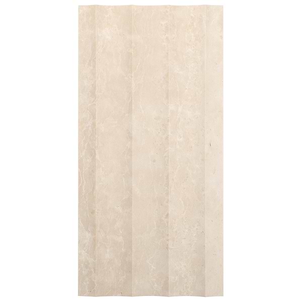 Stonework Fluted Botticino 12x24 3D Honed Marble Tile