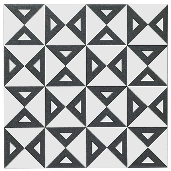 B2W Angle Positive 8x8 Matte Porcelain Tile