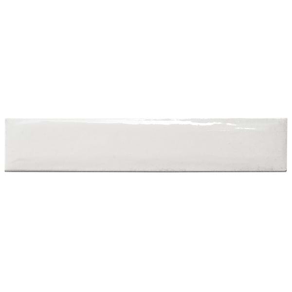 Paint Bianco White 3x16 Glossy Porcelain Subway Tile