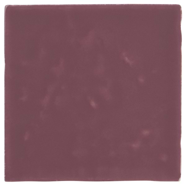 Mulberry Purple 4x4 Zellige Glossy Ceramic Tile