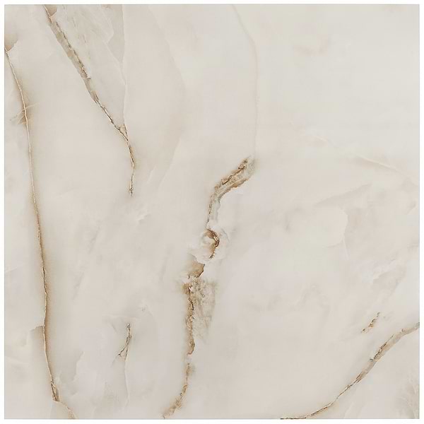 Lumina Onyx Pearl Beige 24x24 Polished Porcelain Tile