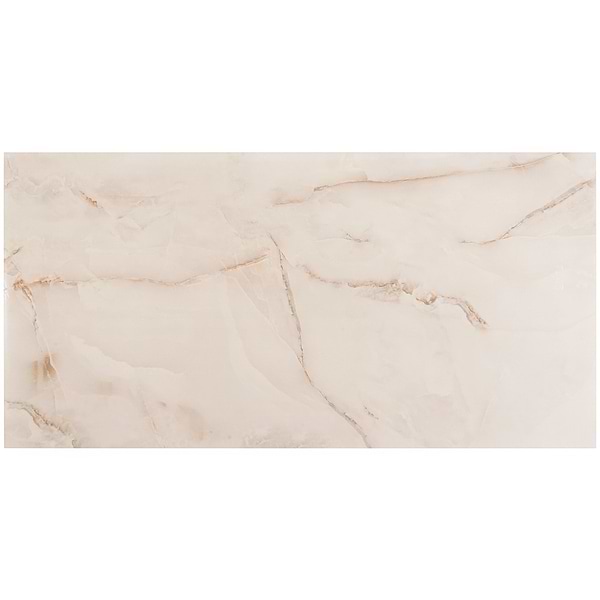 Lumina Onyx Pearl Beige 24x48 Polished Porcelain Tile