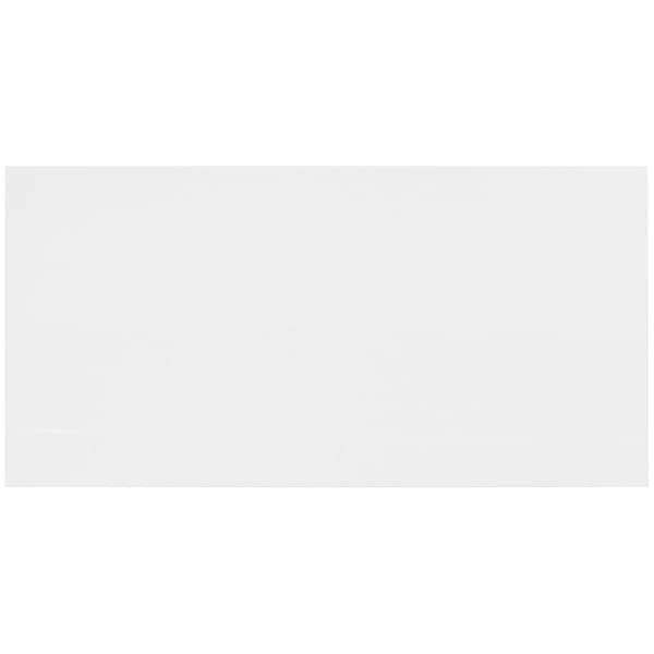 Basic White 12x24 Polished Ceramic Subway Wall Tile