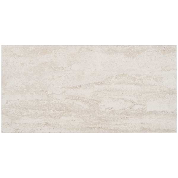 Basic Travertine Beige & Cream 12x24 Matte Porcelain Tile