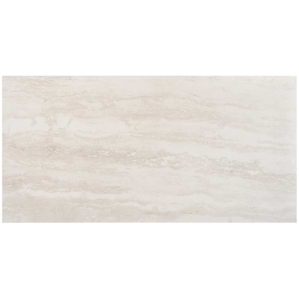 Basic Travertine Beige & Cream 24x48 Matte Porcelain Tile