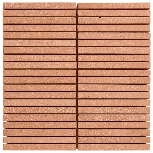 Terra Cortona .5x6 Stacked Matte Terracotta Mosaic Tile