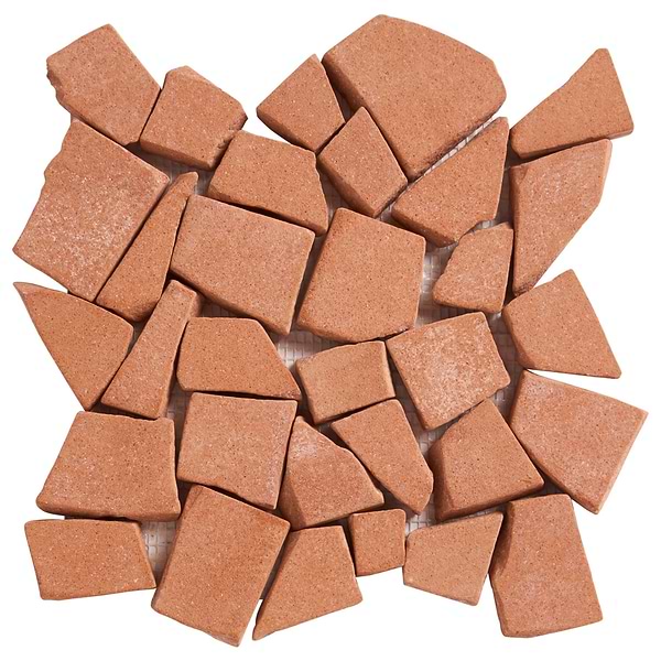 Terra Cortona Piazza Matte Terracotta Mosaic Tile