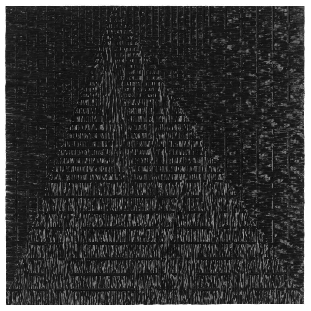 Bansu Carved Black Jade 16x16 Textured Honed Marble Tile