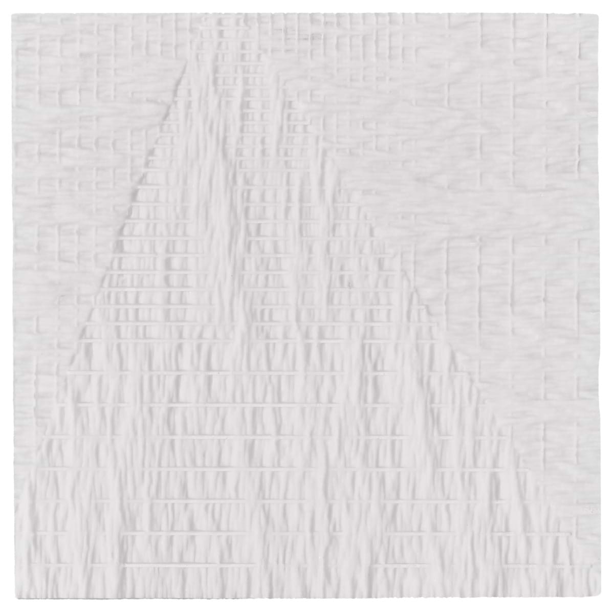 Bansu Carved White Thassos 16x16 Textured Honed Marble Tile