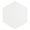 Symetro Hexagon White 10" Matte Porcelain Tile