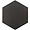 Paige Antracite 10" Hexagon Matte Cement Look Porcelain Tile