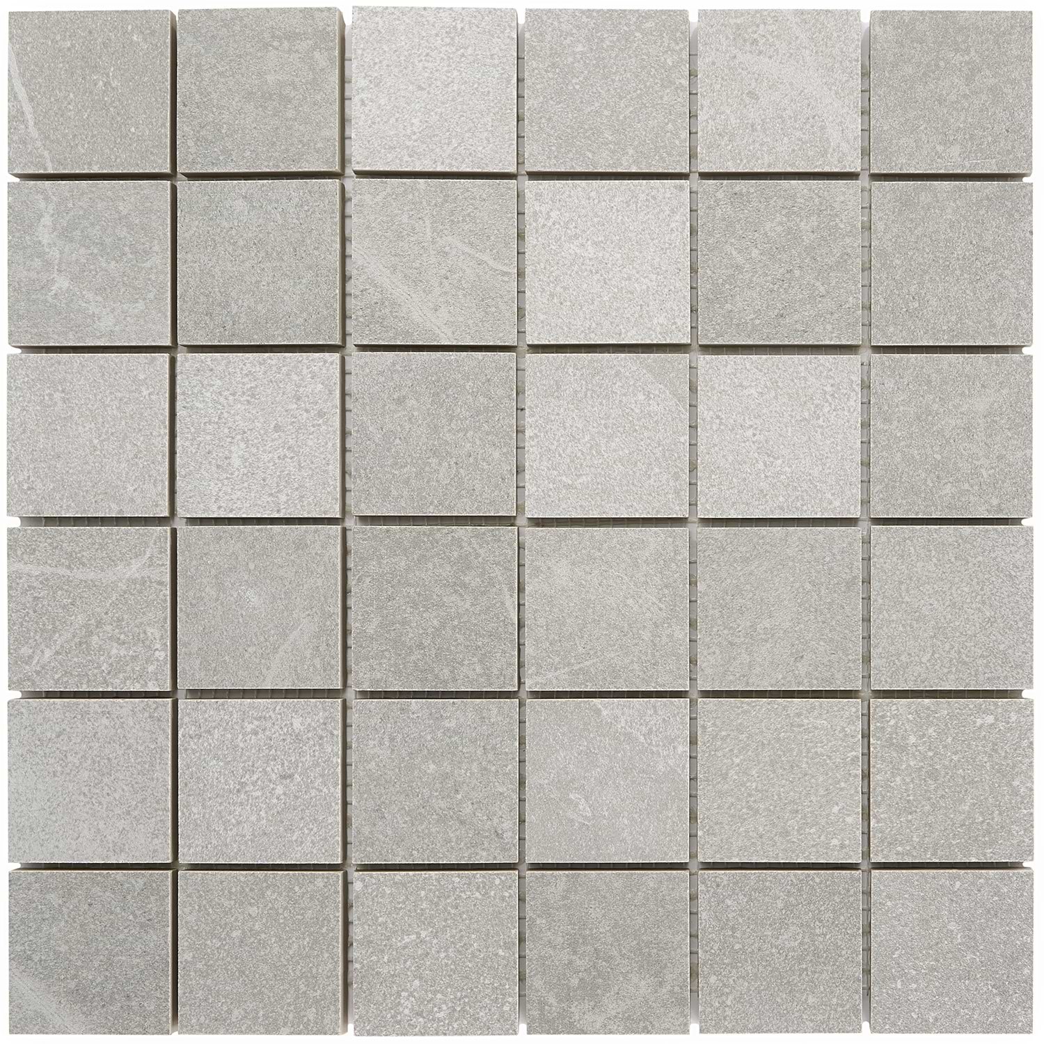 Fordham Grigio 2x2 Gray Matte Porcelain Mosaic for Floor and Wall