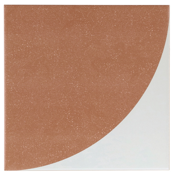 Stacy Garcia Maddox Deco Floor Terracotta Orange 8x8 Matte Porcelain Tile