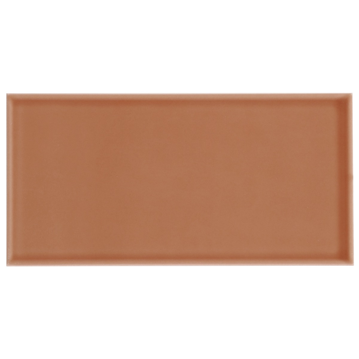 Stacy Garcia Maddox Frame Terracotta Orange 4x8 Matte Ceramic Subway Tile