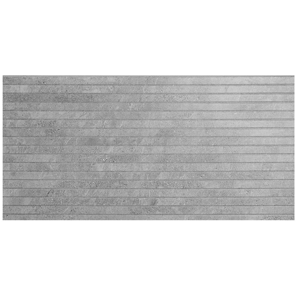 Lune Ribbon Gray 24x48 Matte Porcelain Tile