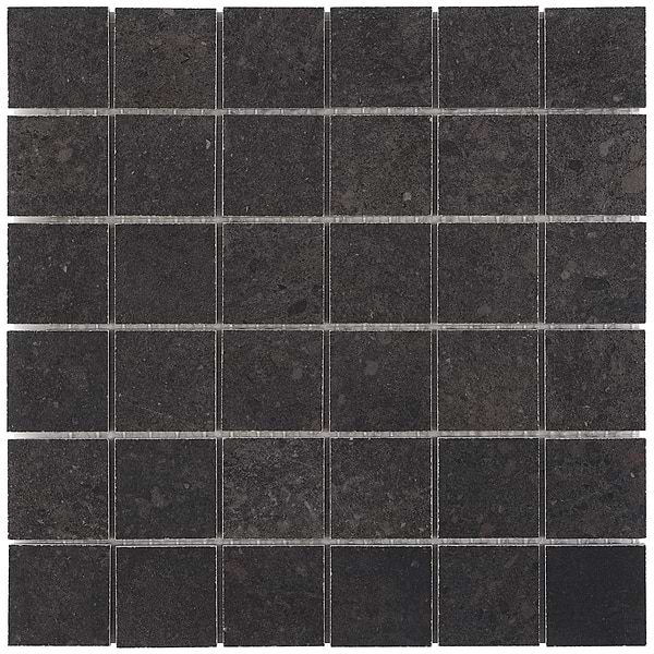 Bronx Black 2x2 Matte Porcelain Mosaic Tile