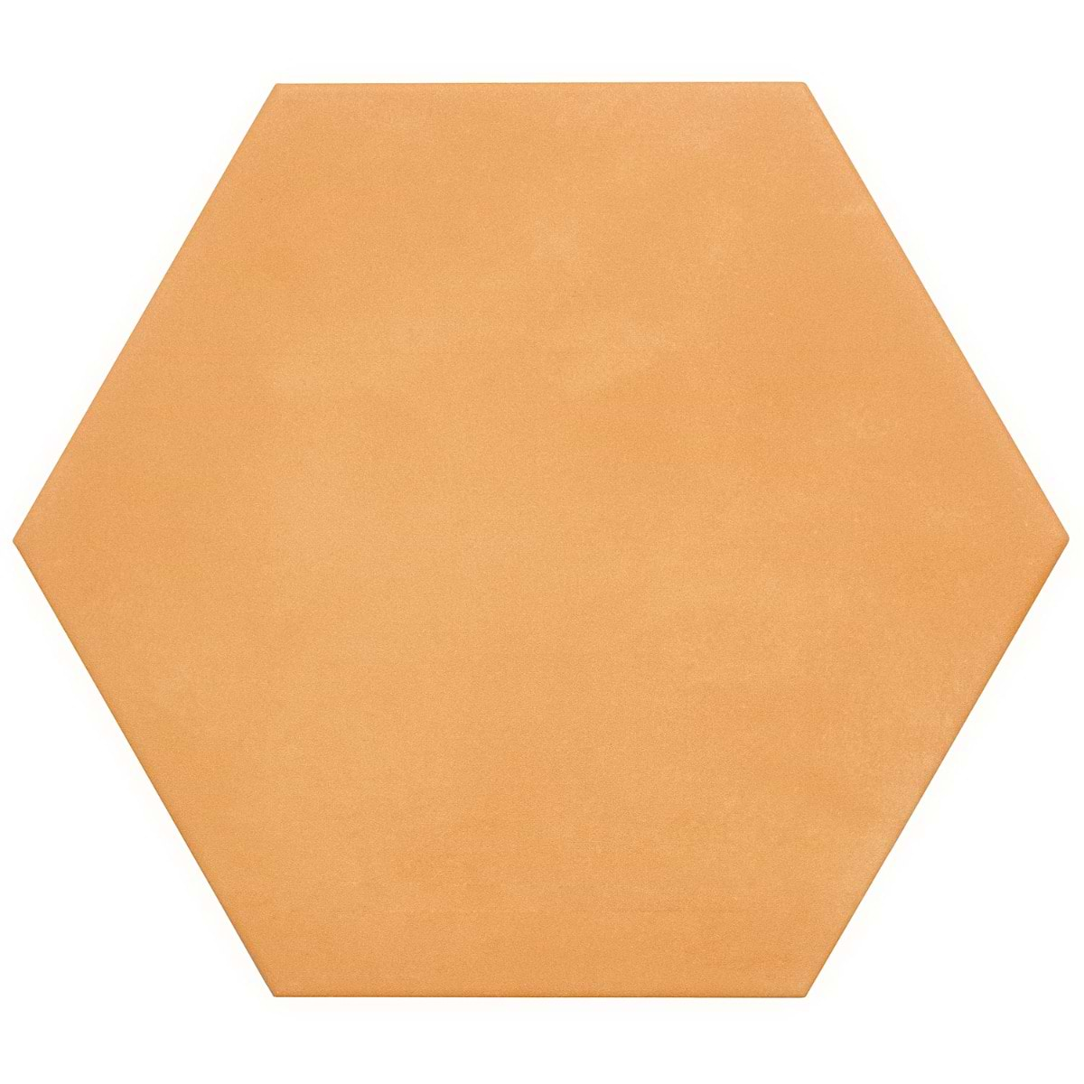 HexArt Orange 8" Hexagon Matte Porcelain Tile