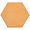 HexArt Orange 8" Hexagon Matte Porcelain Tile