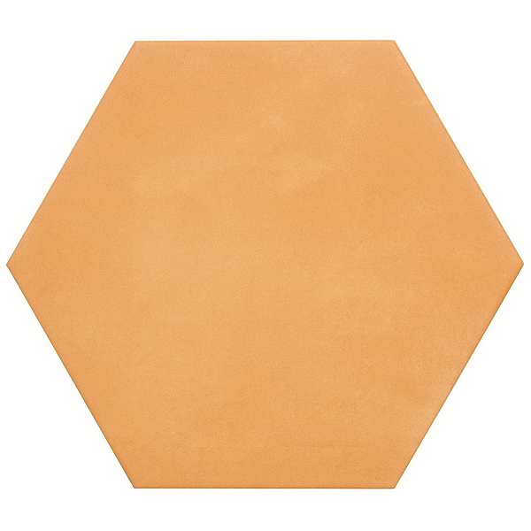 HexArt Orange 8" Hexagon Matte Porcelain Tile