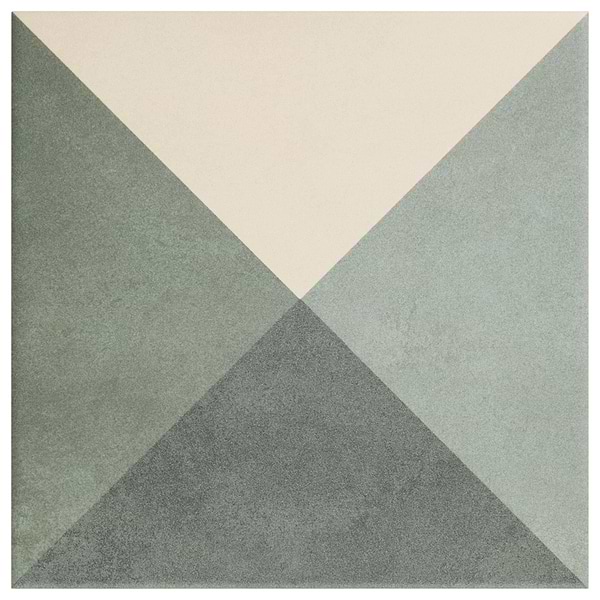 Art Geo by Elizabeth Sutton Deco Meadow Green 8x8 Matte Porcelain Tile