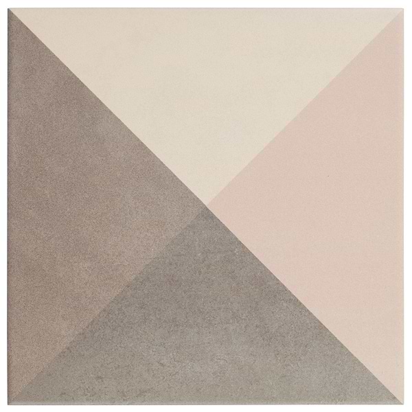 Art Geo by Elizabeth Sutton Deco Mist Gray 8x8 Matte Porcelain Tile