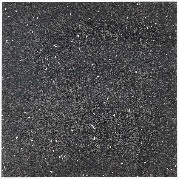 Art Geo by Elizabeth Sutton Terrazzo Charcoal Black 8x8 Matte Porcelain Tile
