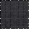 Portrait Black Gold 1x1 Matte Porcelain Mosaic Tile