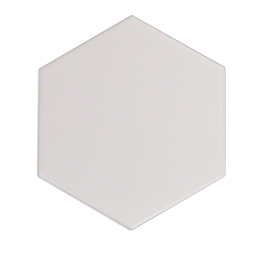 Exagoni Puro White 6x7 Hexagon Blanco Matte Ceramic Wall Tile