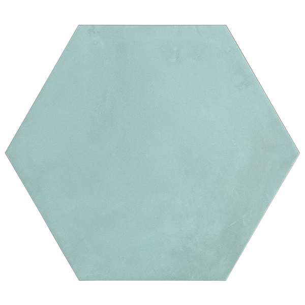 Ava Green Cielo 8" Hexagon Matte Porcelain Tile
