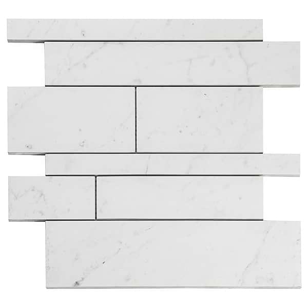 DreamStone Carrara Giola Railroad Matte Porcelain Mosaic