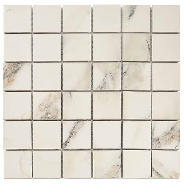 DreamStone Calacatta Rustico 2x2 Matte Porcelain Mosaic