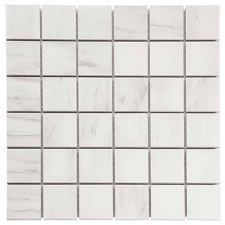 DreamStone Dolomite Snow 2x2 Matte Porcelain Mosaic