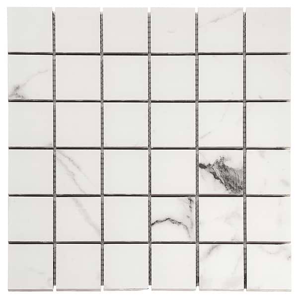 DreamStone Statuario Venato 2x2 Matte Porcelain Mosaic