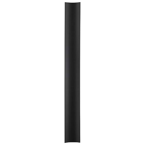 Roller Fluted Column Black 4x36 3D Handmade Matte Ceramic Tile