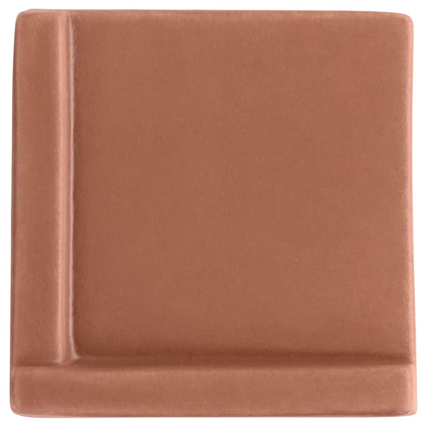 Roller Cross Terracotta 4x4 3D Handmade Matte Ceramic Tile