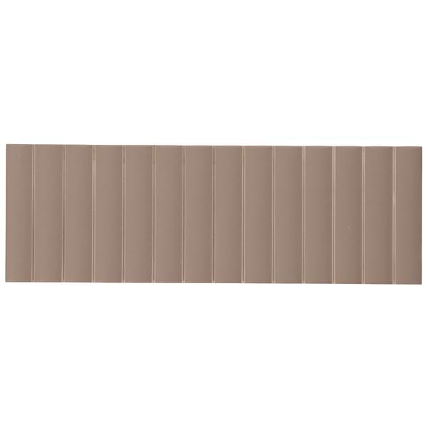 Roller Ribbed Taupe 4x12 3D Matte Fluted Ceramic Tile