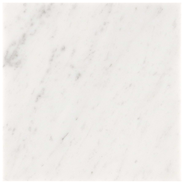 Barcode Liso Carrara White 8x8 Textured Honed Marble Tile by Michael Habachy in White, View 4, open zoomed image