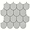Bond Nimbus Silver 2x4 Fish Scale Matte Porcelain Mosaic Tile