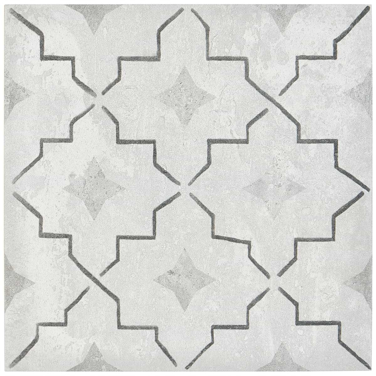 Alesso Deco Como Gray 8x8 Matte Porcelain Tile