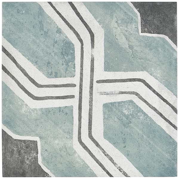 Alesso Deco Iberia Green 8x8 Matte Porcelain Tile