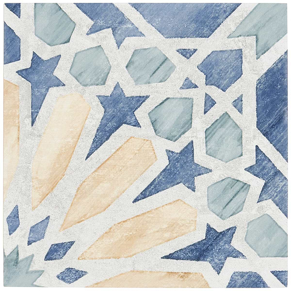 Alesso Deco Marla Multicolor 8x8 Matte Porcelain Tile
