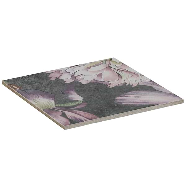 Angela Harris Wilder Garden Pink 8x8 Mural Matte Porcelain Tile