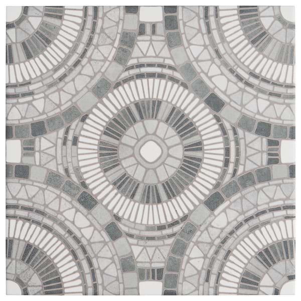 Basilico Grigio Gray 8x8 Matte Porcelain Tile
