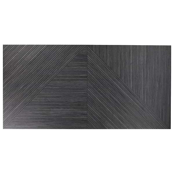 Enso Charcoal Black 24x48 Ribbed Matte Fluted Porcelain Wood Look Tile