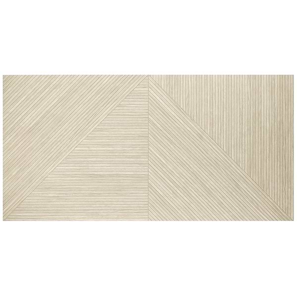 Enso Oak 24x48 Ribbed Matte Fluted Porcelain Wood Look Tile