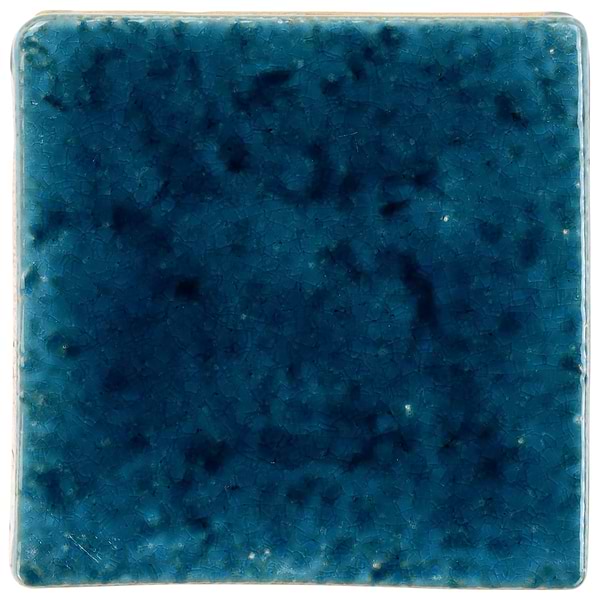 Breeze Ocean Blue 5" Square Crackled Glossy Porcelain Tile